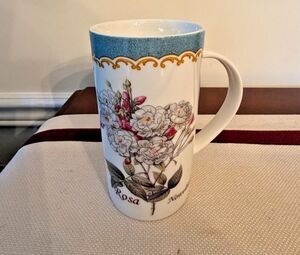 Kent Pottery Rosa Novelliana Fine Porcelain Mug 12 oz. 1990s.
